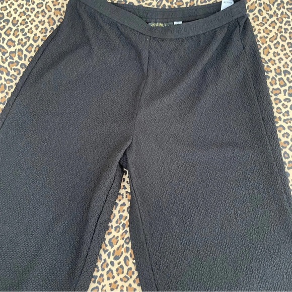 Vintage Bob Mackie Pants Small Stretchy Wearable Art Black Wide Leg Textured - Picture 4 of 8